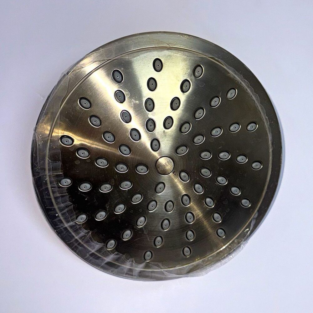 Moen Round Brushed Nickel Rainfall Fixed Shower Head 8” Installed Changed Mind
